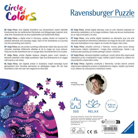 Puzzle 500 elementów Paleta kolorów Astronomia Ravensburger Polska