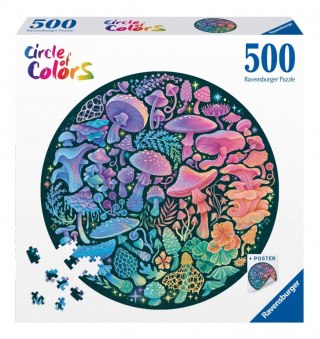 Puzzle 500 elementów Paleta kolorów Grzyby Ravensburger Polska