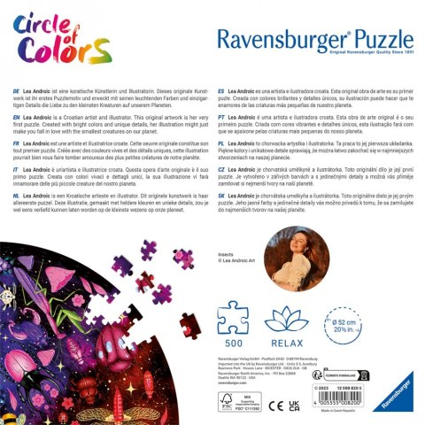 Puzzle 500 elementów Paleta kolorów Insekty Ravensburger Polska