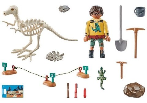 Zestaw figurek Dinos 71527 Wykopalisko ze szkieletem dinozaura Playmobil Zestaw figurek Dinos 71527 Wykopalisko ze szkieletem dinozaura Playmobil