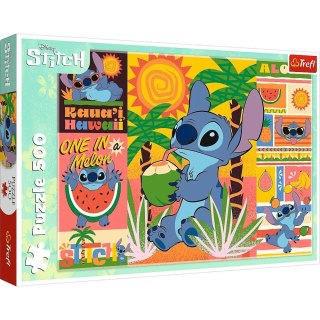 Puzzle 500 elementów Wakacje ze Stichem Lilo i Stitch Trefl