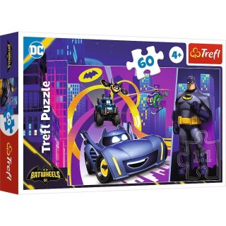 Puzzle 60 elementów Batman i jego pojazdy Trefl