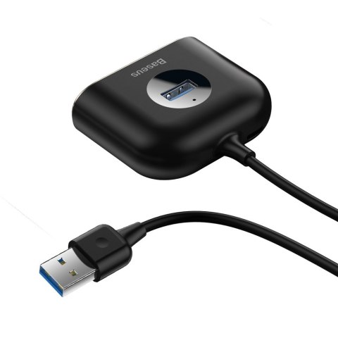 Adapter przejściówka HUB 4w1 USB Adapter USB3.0 TO USB3.0*1+USB2.0*3 1m Black BASEUS