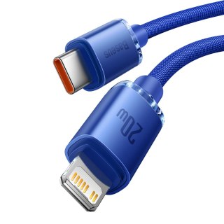 Kabel przewód do szybkiego ładowania i transferu danych USB-C Iphone Lightning 20W 1.2m niebieska BASEUS