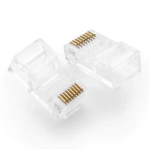 Wtyczka końcówka skrętki RJ45 8P8C UTP Cat. 5 5e przezroczysty 100szt. UGREEN