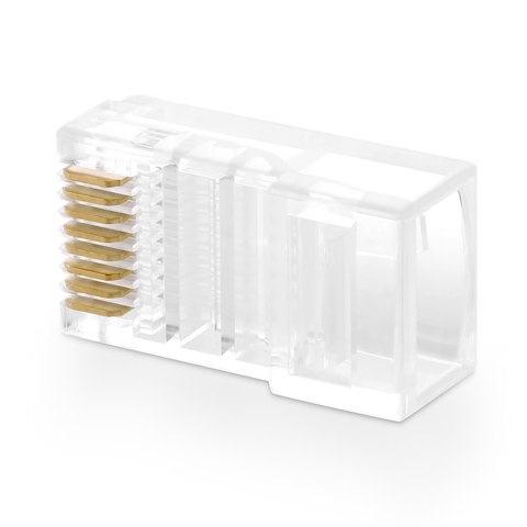 Wtyczka końcówka skrętki RJ45 8P8C UTP Cat. 5 5e przezroczysty 100szt. UGREEN