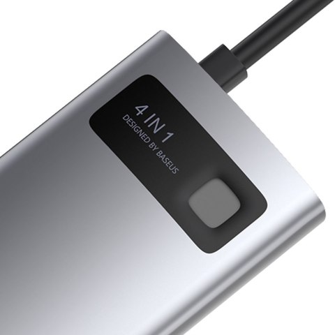 4w1 wielofunkcyjny HUB Metal Gleam USB-C do USB-C Power Delivery HDMI USB 3.2 USB 2.0 BASEUS