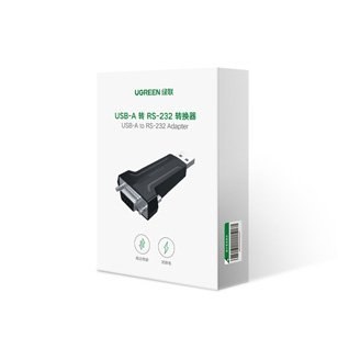 Adapter konwerter przejściówka DB9 RS-232 na USB - czarny UGREEN