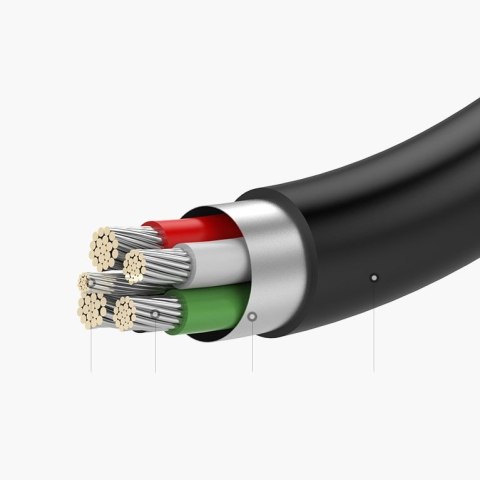 Adapter przejściówka z USB-C na gniazdo audio 3.5 mini jack czarny HURTEL