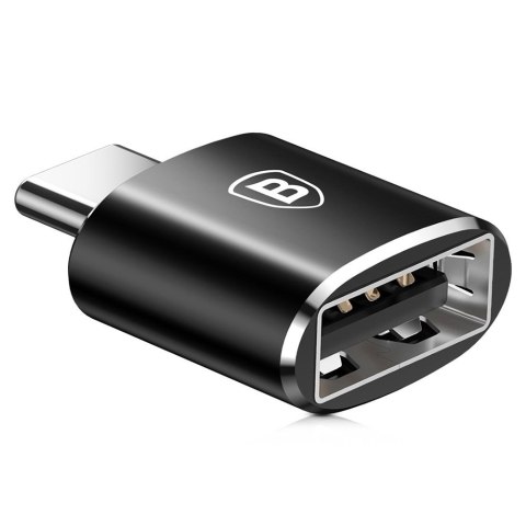 Adapter przejściówka ze złącza USB na USB-C OTG - czarny BASEUS