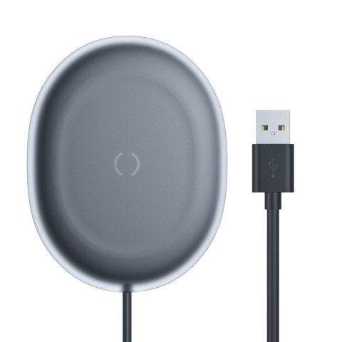 Bezprzewodowa ładowarka Jelly Qi 15W do telefonu słuchawek + kabel USB - USB-C czarny BASEUS