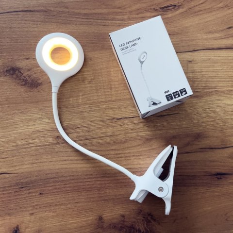 Bezprzewodowa lampka LED kosmetyczna do czytania pracy + kabel micro USB - biały HURTEL