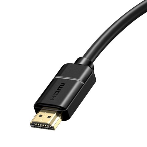 Kabel przewód HDMI 2.0 4K 30Hz 3D HDR 18Gbps 8m - czarny BASEUS