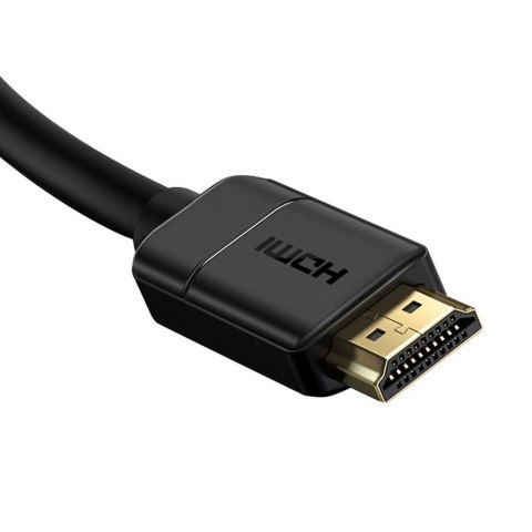 Kabel przewód HDMI 2.0 4K 30Hz 3D HDR 18Gbps 8m - czarny BASEUS