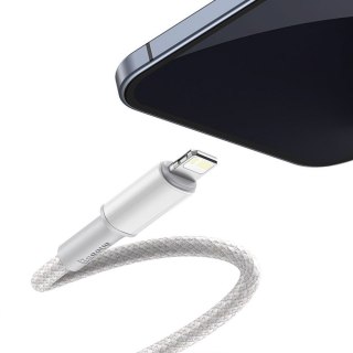 Kabel przewód do iPhone USB-C - Lightning szybkie ładowanie 20W 2m - biały BASEUS