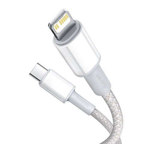 Kabel przewód do iPhone USB-C - Lightning szybkie ładowanie 20W 2m - biały BASEUS