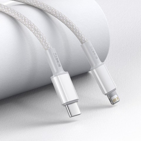 Kabel przewód do iPhone USB-C - Lightning szybkie ładowanie 20W 2m - biały BASEUS