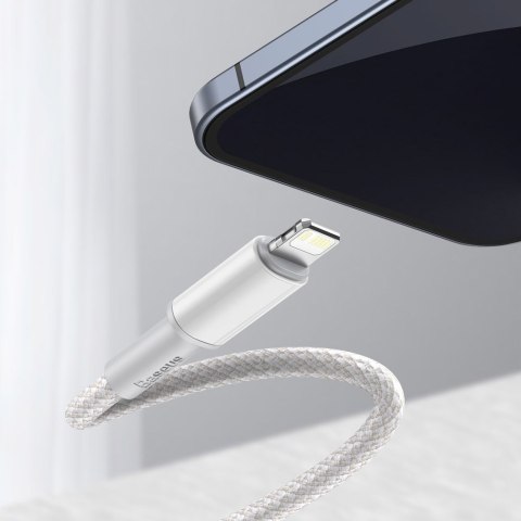 Kabel przewód do iPhone USB-C - Lightning szybkie ładowanie 20W 2m - biały BASEUS