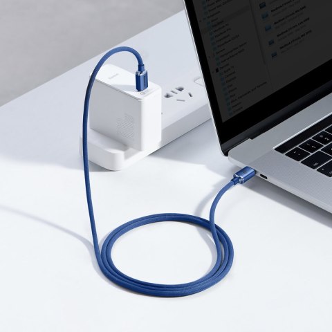 Kabel przewód do szybkiego ładowania i transferu danych USB-C USB-C 100W 1.2m niebieski BASEUS