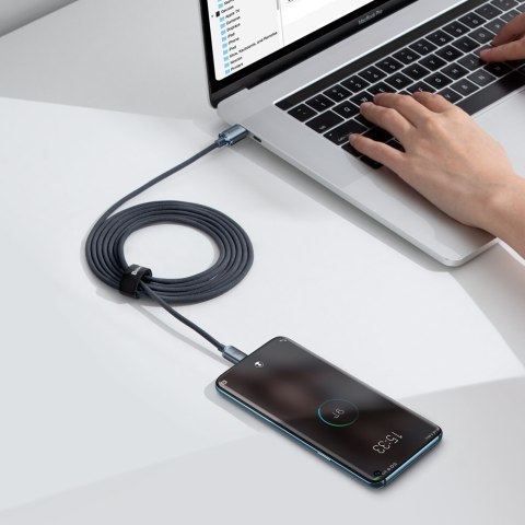 Kabel przewód do szybkiego ładowania i transferu danych USB-C USB-C 100W 2m czarny BASEUS