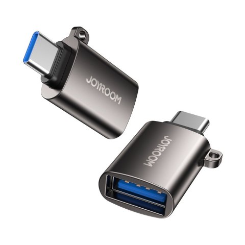 Adapter przejściówka USB 3.2 Gen 1 męski - USB-C żeński czarny JOYROOM