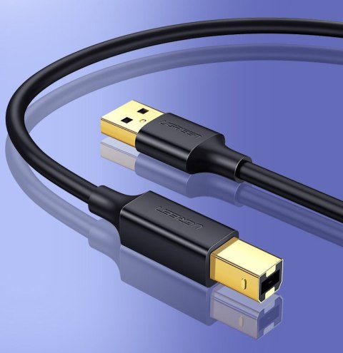 Kabel przewód do drukarki USB 2.0 - USB-B 1.5m czarny UGREEN