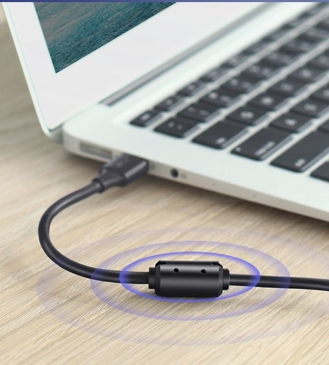 Kabel przewód do drukarki USB 2.0 - USB-B 1.5m czarny UGREEN