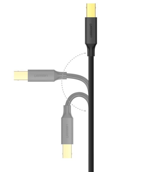 Kabel przewód do drukarki USB 2.0 - USB-B 1.5m czarny UGREEN