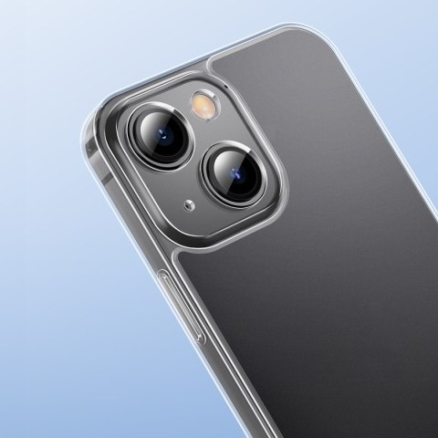 Etui pokrowiec do iPhone 13 sztywna obudowa z żelową ramką przezroczysty BASEUS