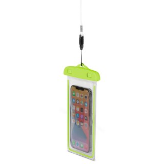 Etui wodoszczelne na telefon PVC ze smyczą Outdoor - zielone HURTEL