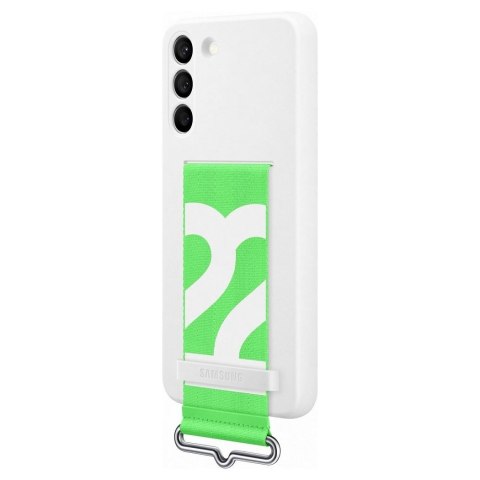 Gumowe silikonowe etui pokrowiec do Galaxy S22+ Silicone Cover biały SAMSUNG