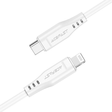 Kabel przewód do iPhone MFI USB-C - Lightning 30W 3A 1.2m biały ACEFAST