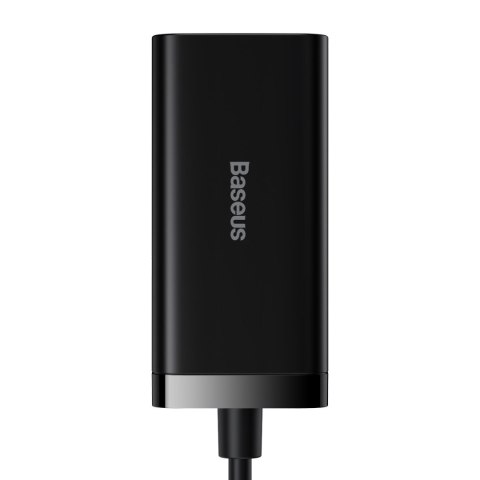 Szybka uniwersalna ładowarka sieciowa GaN 2x USB-C 2x USB 100W QC 4.0+ AFC czarny BASEUS