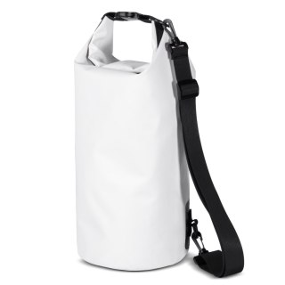 Worek plecak torba Outdoor PVC turystyczna wodoodporna 10L - biała HURTEL