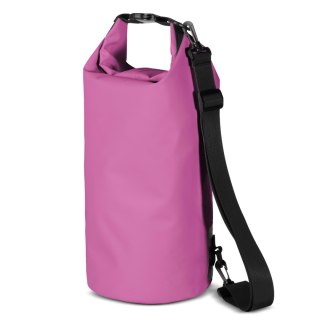 Worek plecak torba Outdoor PVC turystyczna wodoodporna 10L - różowa HURTEL