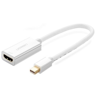 Adapter przejściówka FHD Mini DisplayPort (męski) na HDMI (żeński) biały UGREEN