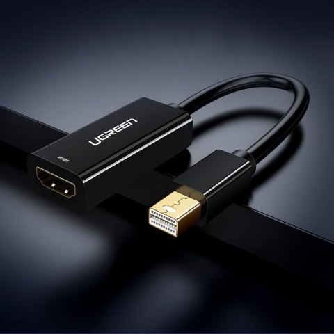 Adapter przejściówka FHD Mini DisplayPort (męski) na HDMI (żeński) biały UGREEN