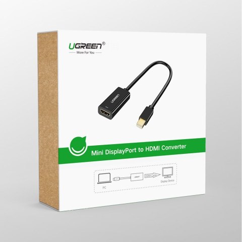 Adapter przejściówka FHD Mini DisplayPort (męski) na HDMI (żeński) biały UGREEN