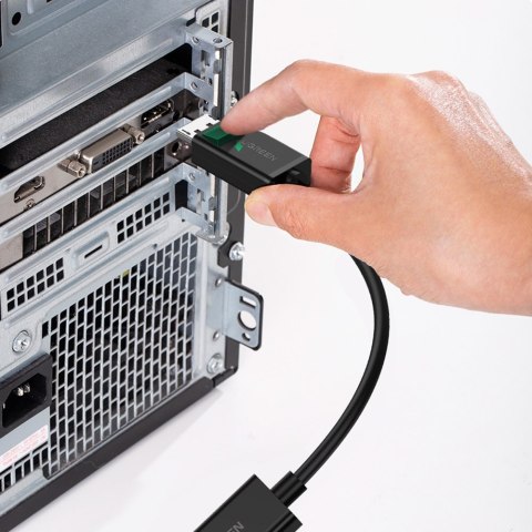 Adapter przejściówka z DisplayPort (męski) - HDMI (żeński) 4K 2K czarny UGREEN