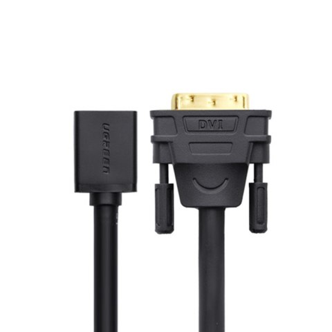 Adapter przejściówka z HDMI (żeński) do DVI (męski) 0.15m czarny UGREEN