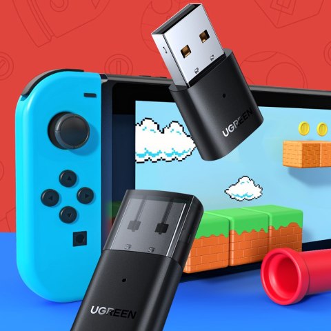 Adapter transmiter Bluetooth do słuchawek Playstation Nintendo Switch czarny UGREEN