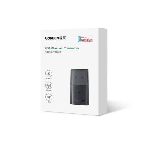 Adapter transmiter Bluetooth do słuchawek Playstation Nintendo Switch czarny UGREEN