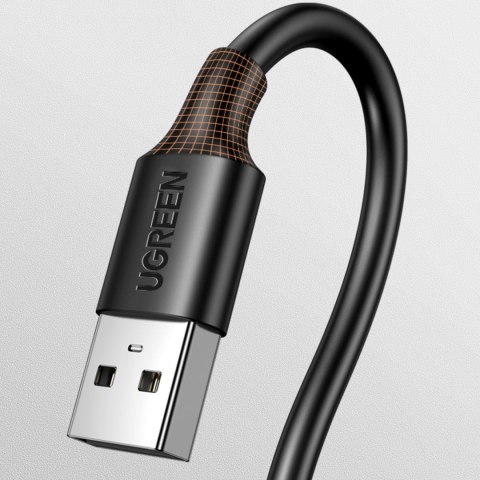 Elastyczny giętki kabel przewód USB 2.0 480Mb/s 25cm czarny UGREEN