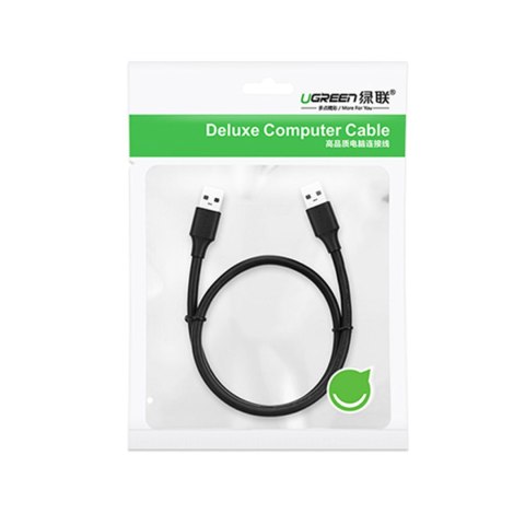 Elastyczny giętki kabel przewód USB 2.0 480Mb/s 25cm czarny UGREEN