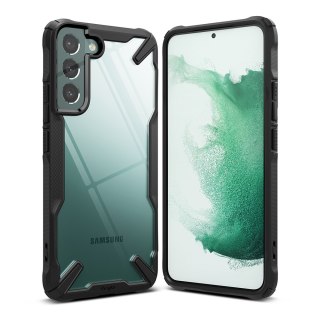 Etui pancerny pokrowiec z ramką Galaxy S22+ Fusion X czarny Ringke