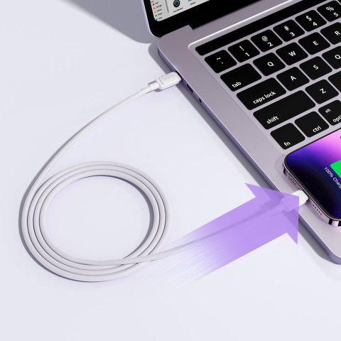 Kabel przewód do iPhone USB-C - Lightning 20W 1.2m biały JOYROOM