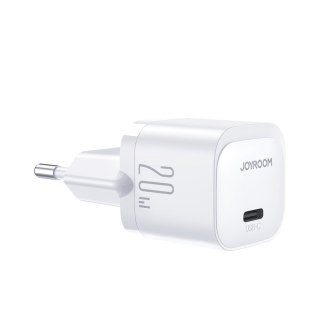 Mini ładowarka sieciowa USB-C 20W PD biała JOYROOM