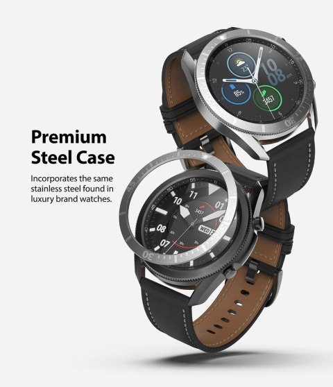 Ramka pierścień ochronny do Galaxy Watch 3 45mm Bezel Styling czarny Ringke