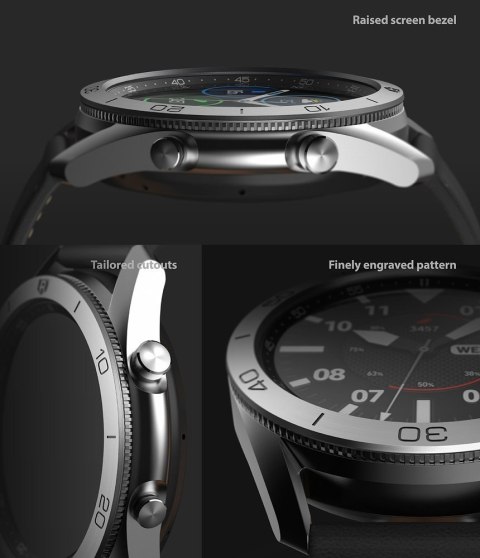 Ramka pierścień ochronny do Galaxy Watch 3 45mm Bezel Styling czarny Ringke