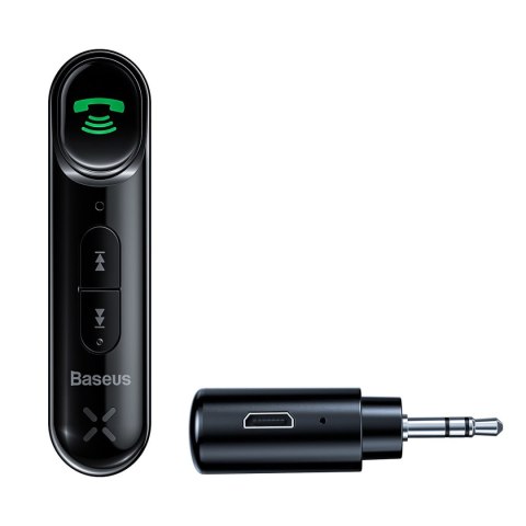 Transmiter samochodowy Bluetooth AUX mini jack 3.5 mm Overseas Edition czarny BASEUS